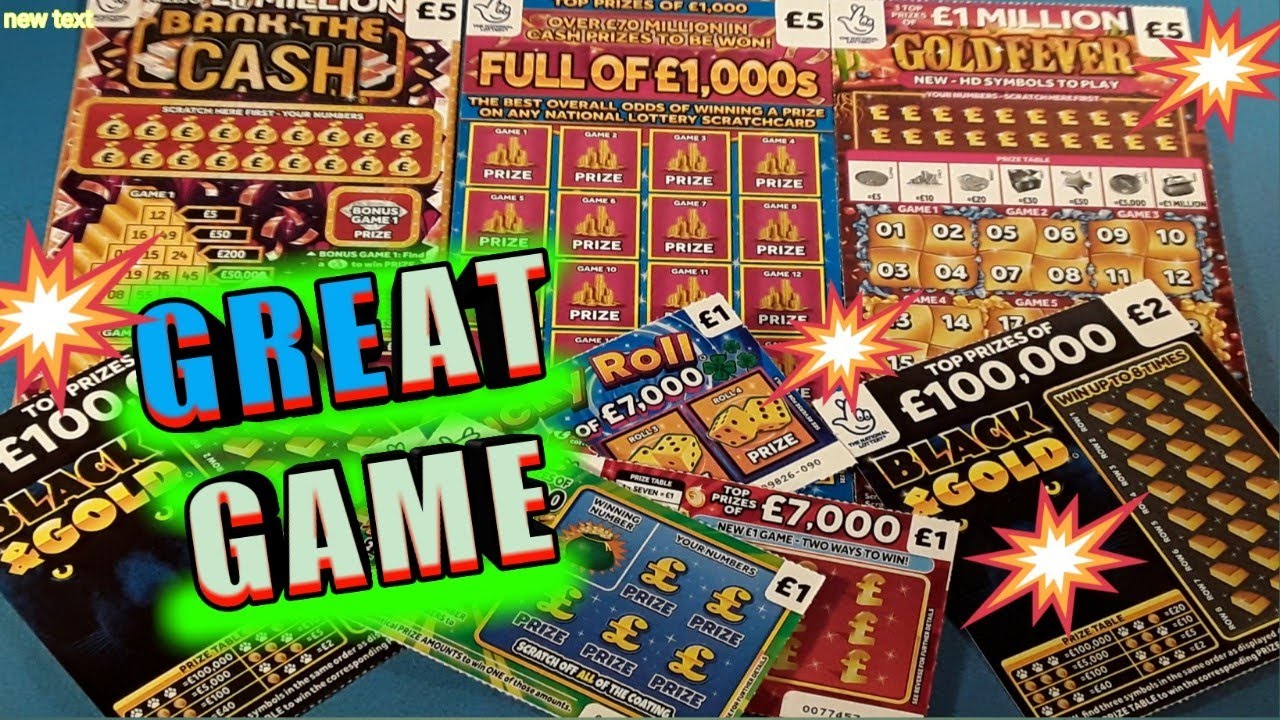 WINNERS..GOLDFEVER..BANK THE CASH..FULL OF £1,000s..BLACK GOLD..SUPER 7s.DOUBLE MATCH..SCRATCHCARDS