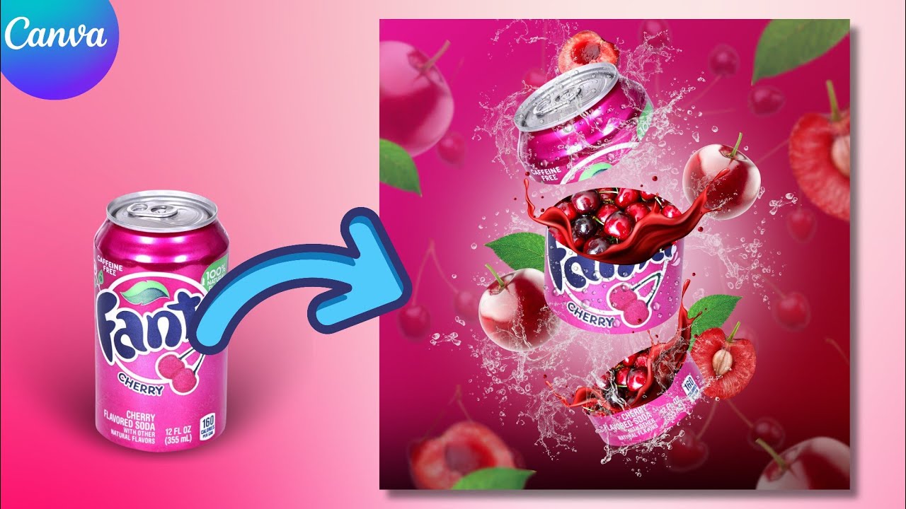 Realistic Product Manipulation AdsDesign Tutorial in Canva