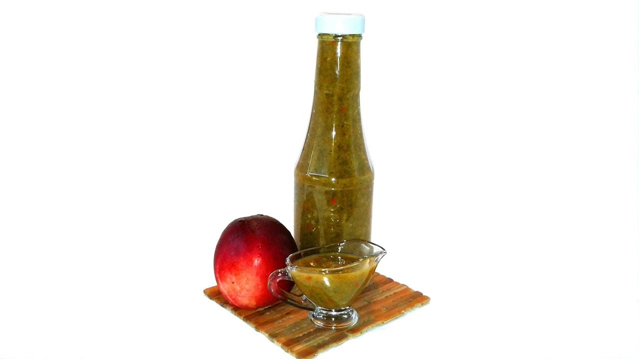 Соус ткемали из персиков и нектарина