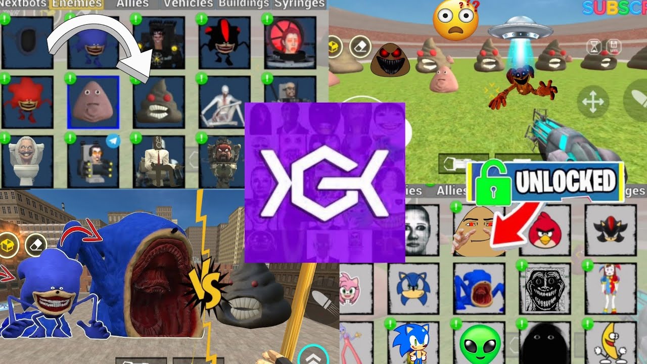 Nextbots in playground updated pou sonic sea monster update nightmare dogday 😱 chasing nextbots 🔥