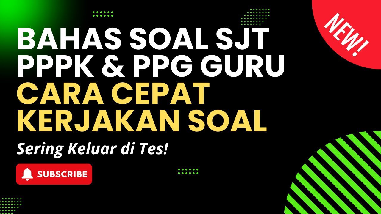BAHAS SOAL SERING KELUAR DI TES PPPK & PPG GURU #pppkguru #ppgdaljab