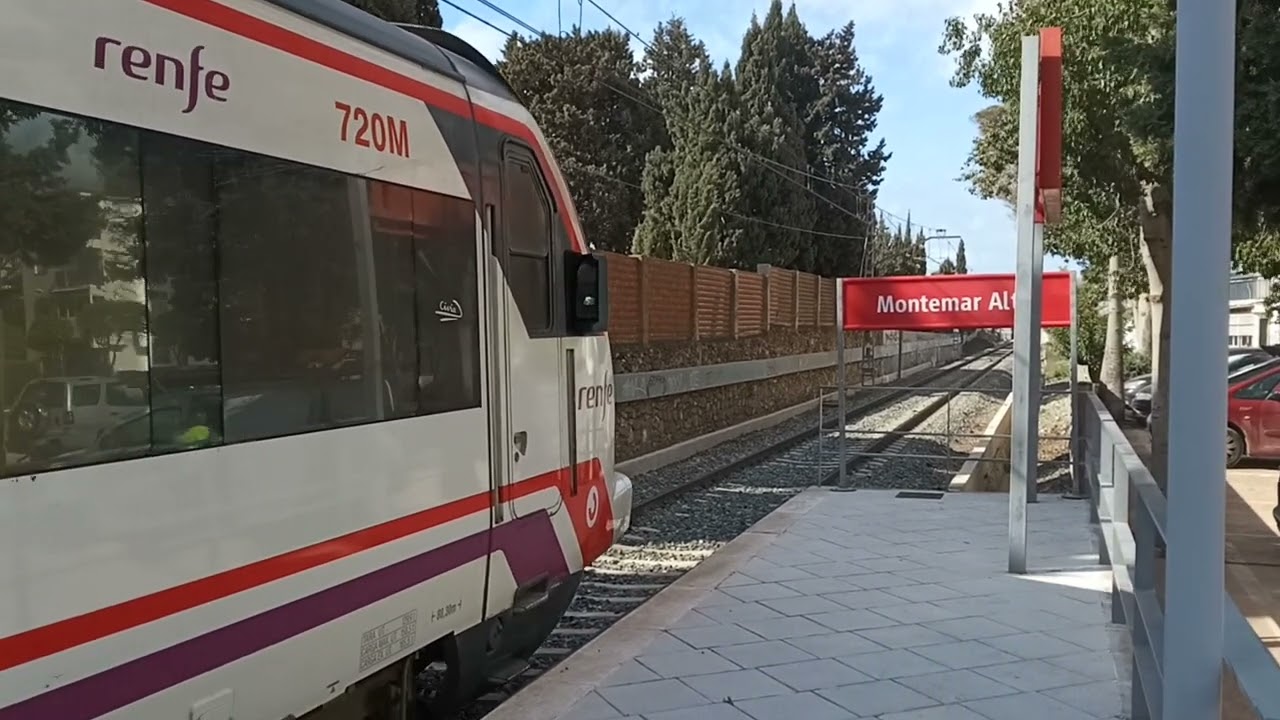 Renfe civia 464 saliendo de Montemar