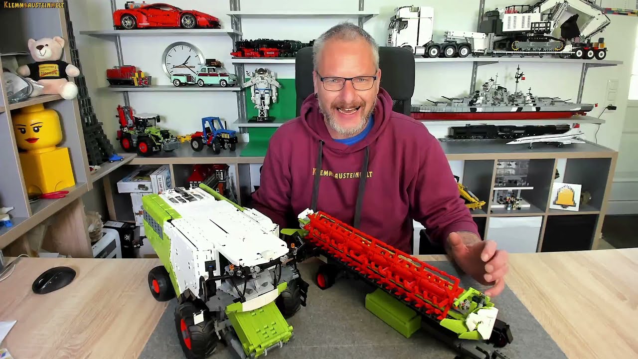 5,3Kg geniales Design.  Moc 71485 Claas Lexion 8900 Mähdrescher von Kneisibricks  Teil 4