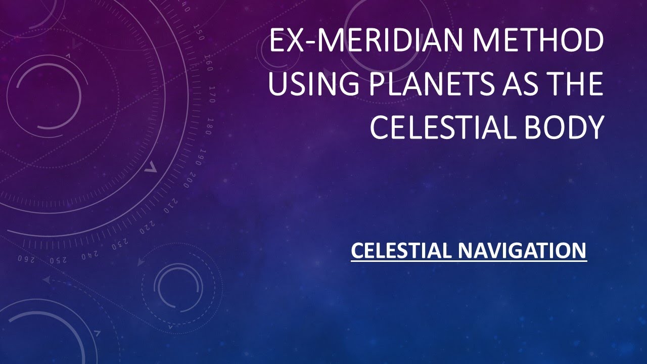 How to use the Ex-meridian method for calculating the ship's latitude (Planets as a celestial body)?