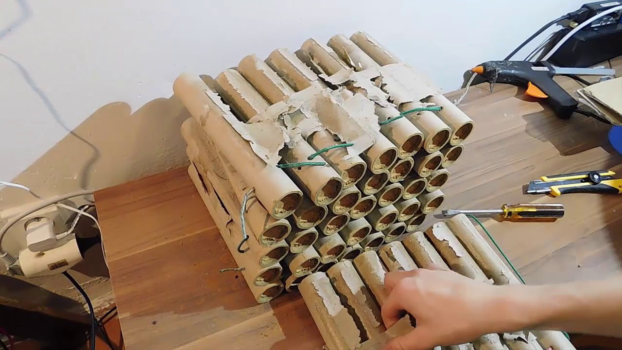 Výroba šikmého ohňostroje z -PREDATORU-