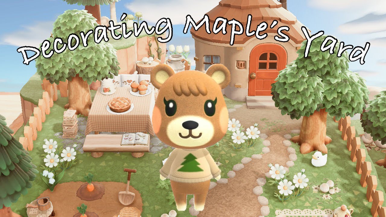 Decorating Maple’s Yard | Speed Build | Animal Crossing New Horizons