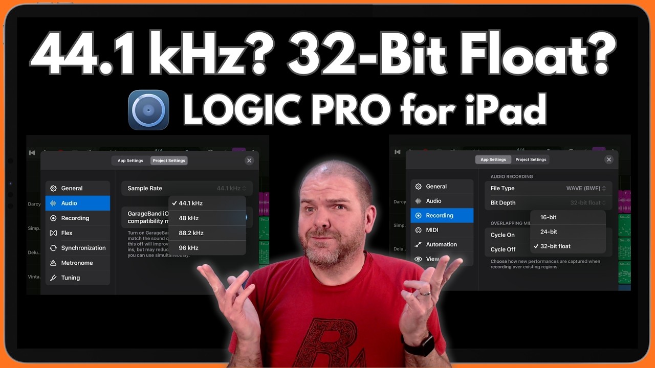 Настройки звука в Logic Pro для iPad