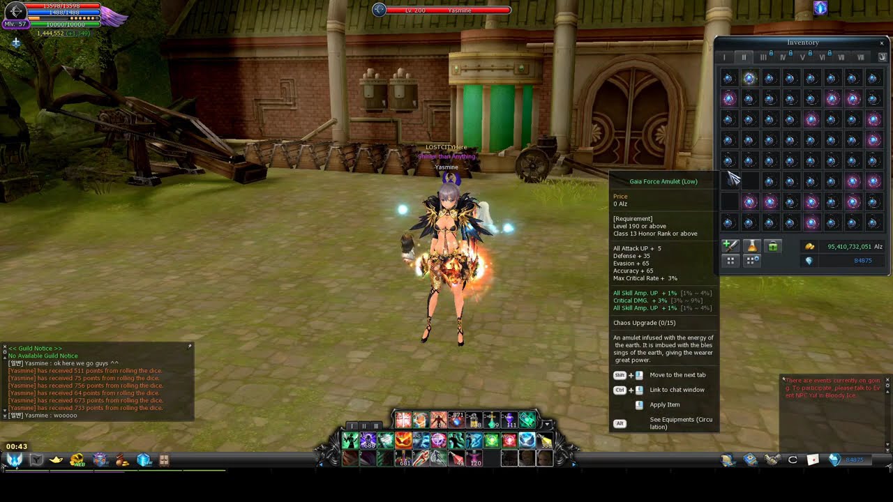 Cabal Online Open 200 each New Amulet Gaia Forced ( Had Highest Grade ) New Ep 36