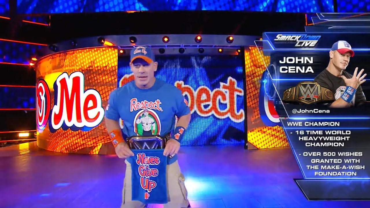 WWE - John Cena SmackDown Entrances | January 03 - August 15 2017 [HD]
