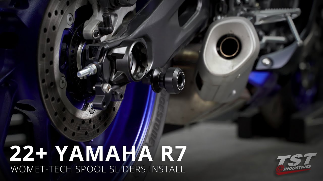 Как установить катушки Womet-Tech Swingarm на Yamaha R7 2022+ года выпуска от TST Industries