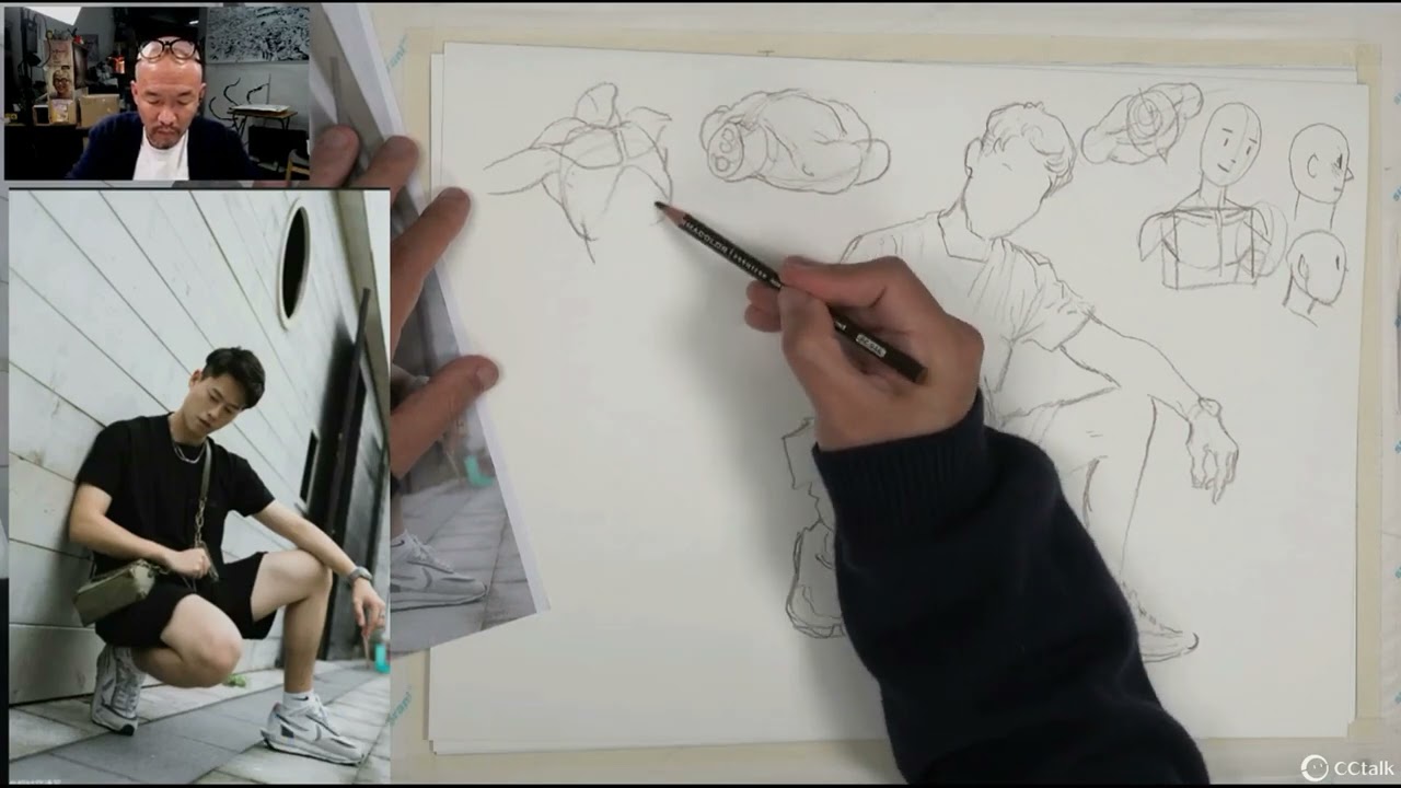 【Sketching demonstration⑤】Trial class--From the series【100 Lessons Kim Junggi】#kimjunggi #drawing