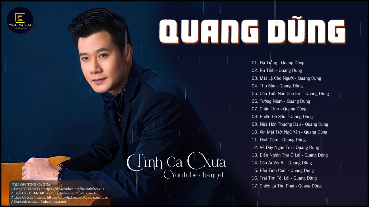 Nhạc Tình Ca Xưa Ca Sĩ Quang Dũng - LK Hạ Trắng, Mắt Lệ Cho Người, Còn Tuổi Nào Cho Em
