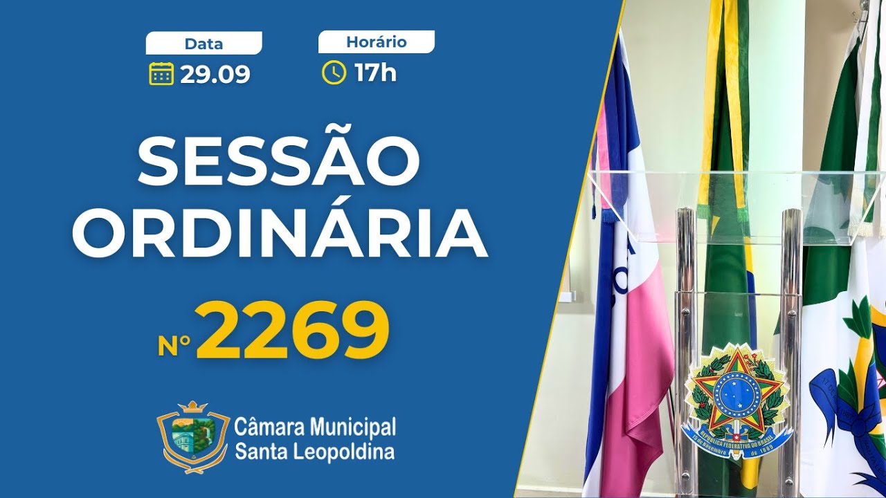 Sessão Ordinária nº 2269 - 29 de setembro de 2025