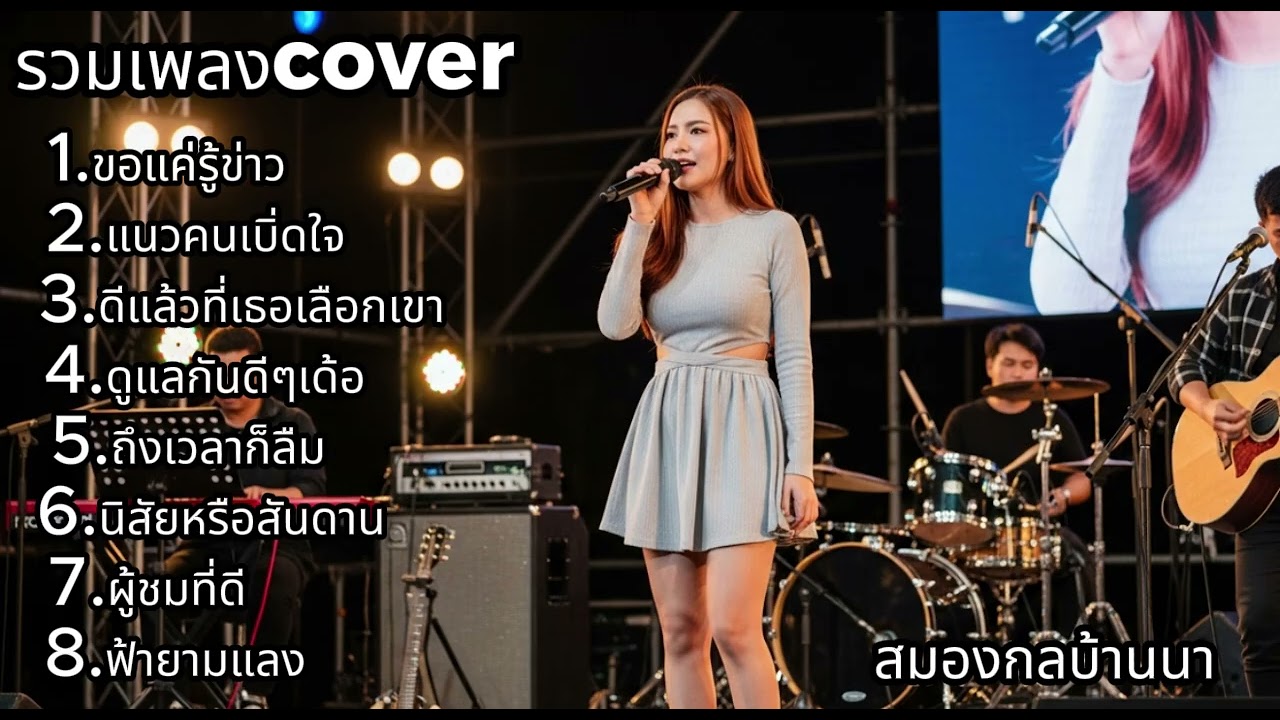 รวมเพลงช้า Cover ฟังแล้วอิน น้ำเสียงดีมากกก 🎤❤️| สมองกลบ้านนา