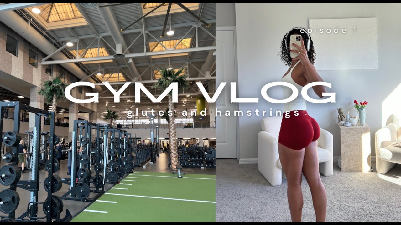 GYM VLOG!! glutes + hamstring workout