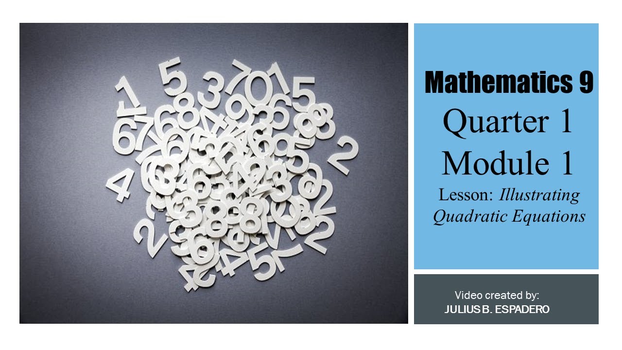 ILLUSTRATING QUADRATIC EQUATIONS (MULTIPLYING POLYNOMIALS)