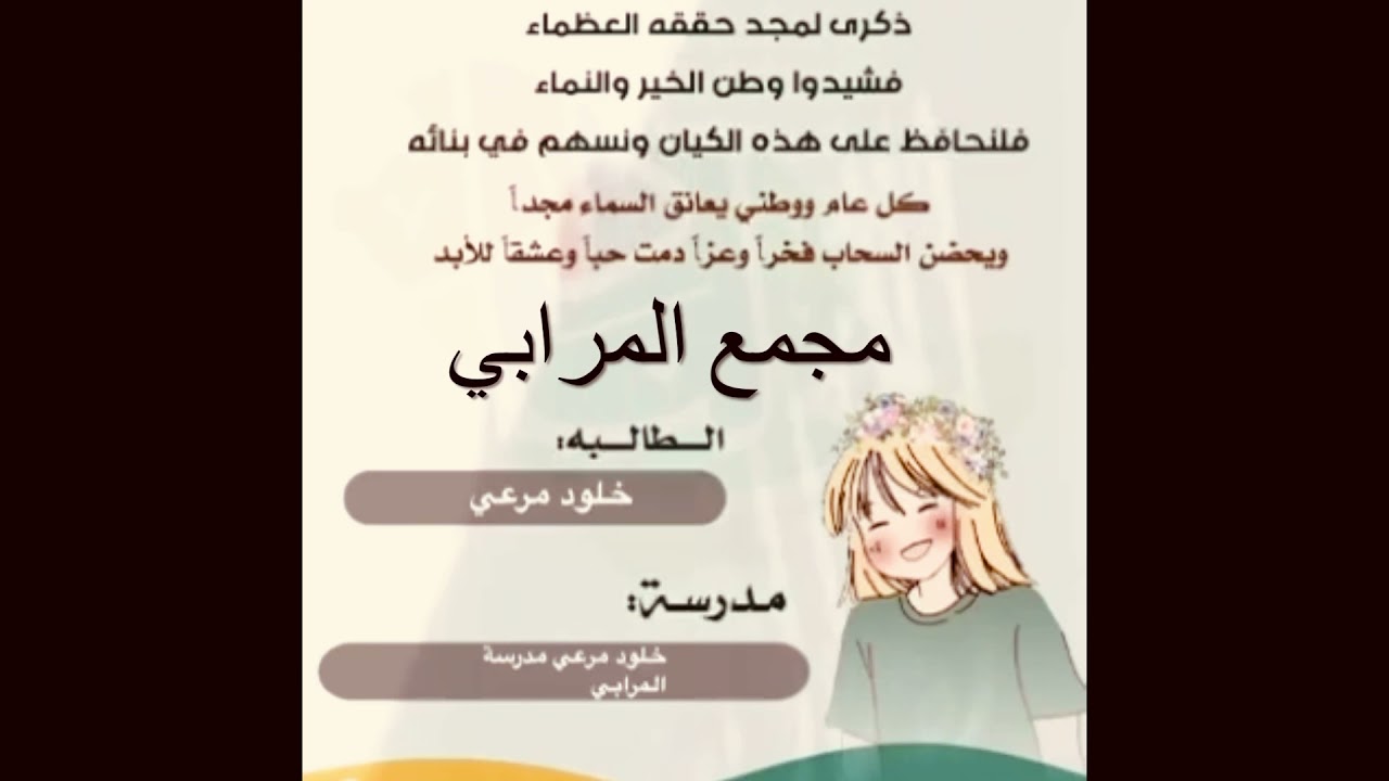 مشاركات الطالبات في اليوم الوطني اثناء الحصص