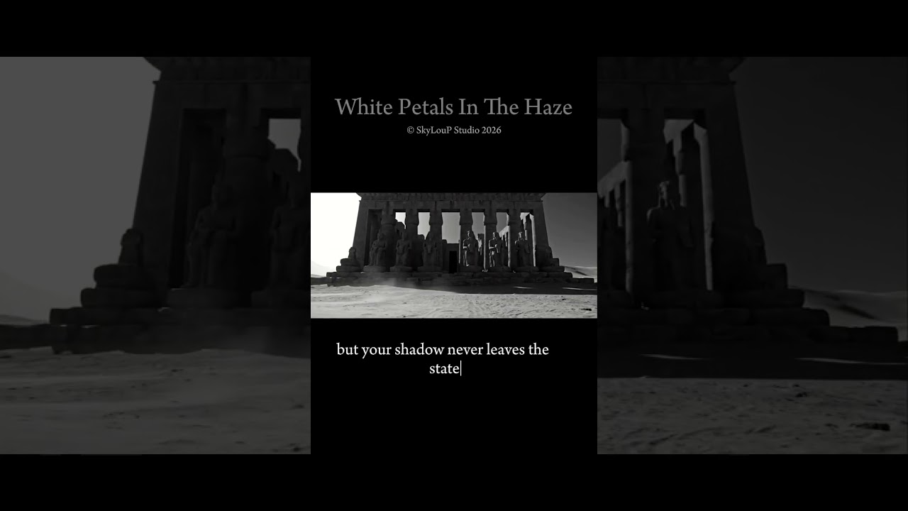 White Petals In The Haze |Atmospheric Dark Blues (Egyptian Blues Noir)