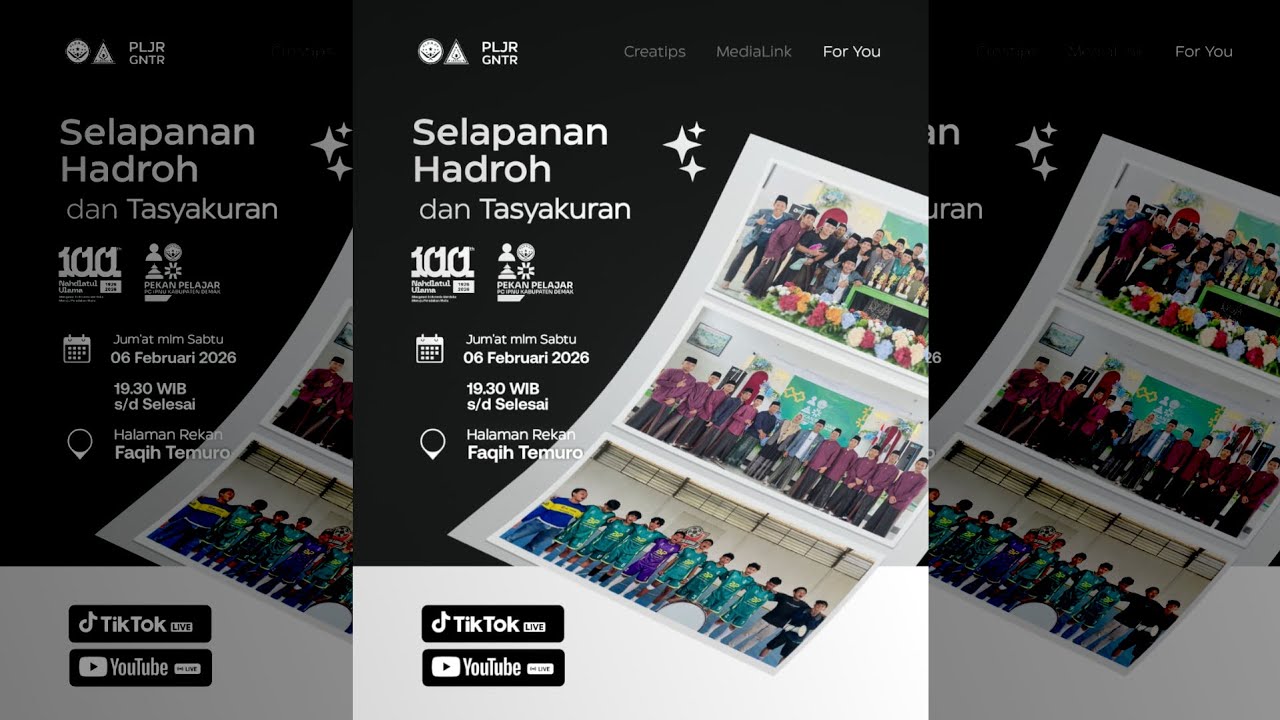 SELAPANAN HADROH & TASYAKURAN PAC IPNU IPPNU KECAMATAN GUNTUR
