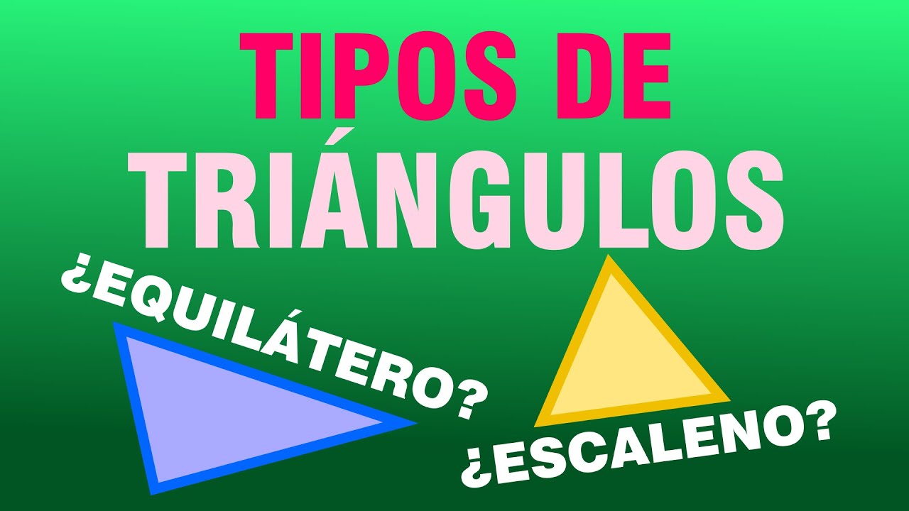 TIPOS DE TRIÁNGULOS | Por Sus Lados y Por Sus Ángulos