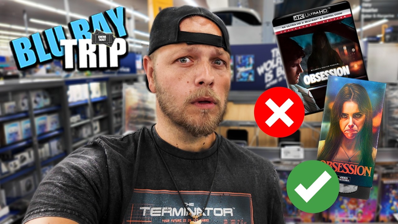 Obsession Movie Hunt! 4k GONE but Did I find the BLU-RAY?!? VHS Retro STYLE and STEELBOOKS!