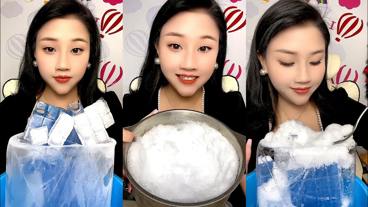 LZM / ASMR HARD ICE / THIN ICE / WHITE ICE / CRUSHED ICE. ICE EATING