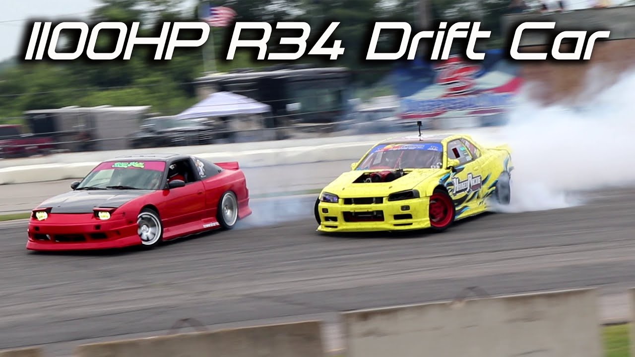 In Depth Review of Matt Haugen&rsquo;s 1100hp R34 GTR drift car!