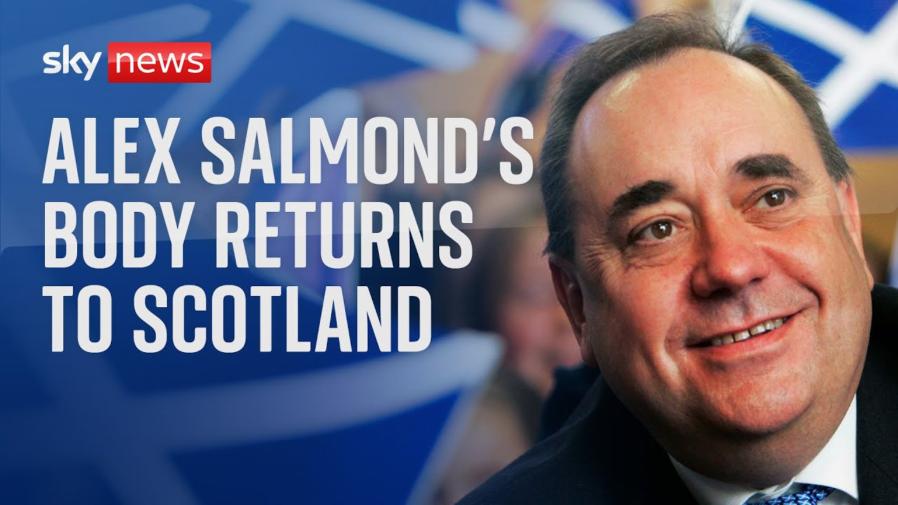 Alex Salmond's body returns to Scotland after death in North Macedonia
