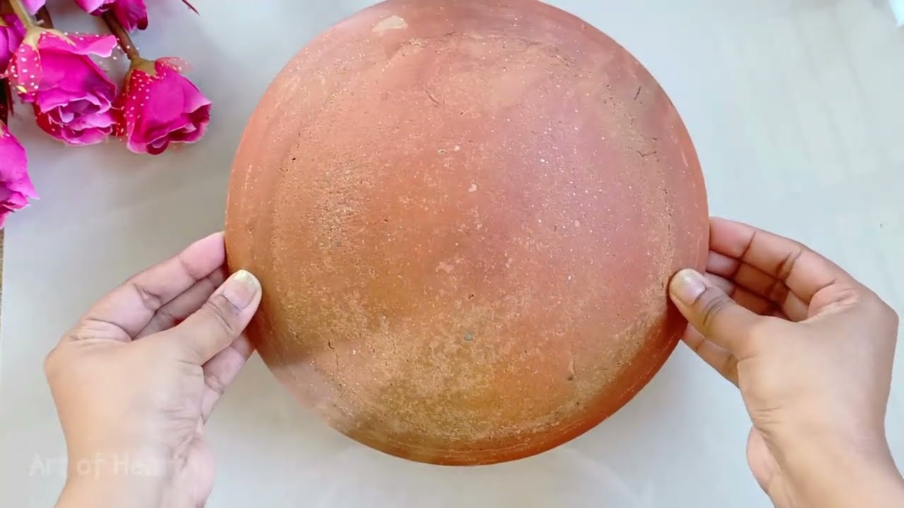 Clay pot painting 🎨🖌️ acrylic clay pot painting 