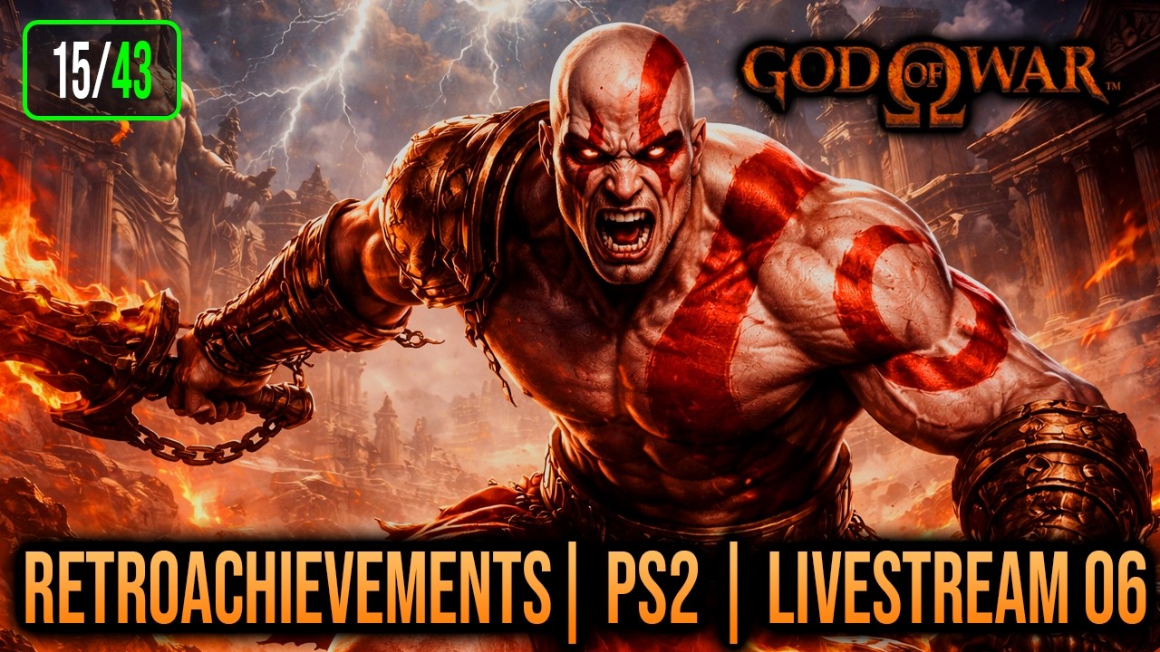 🔴[LIVE - VERTICAL] JOGOS CLÁSSICOS PS2 - GOD OF WAR - RETROACHIEVEMENTS - EP06