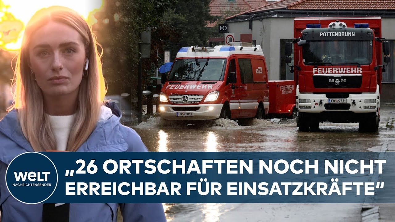 HOCHWASSER IN ÖSTERREICH: „Unkontrollierte Wucht“ der Wassermassen hinterlässt Geisterstädte