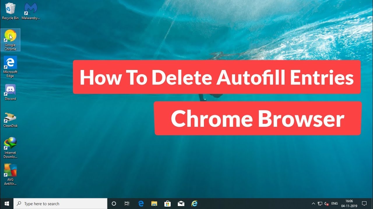 How to Delete Autofill Entries from Chrome Browser