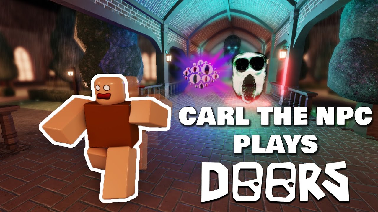 Карл NPC играет: ROBLOX DOORS