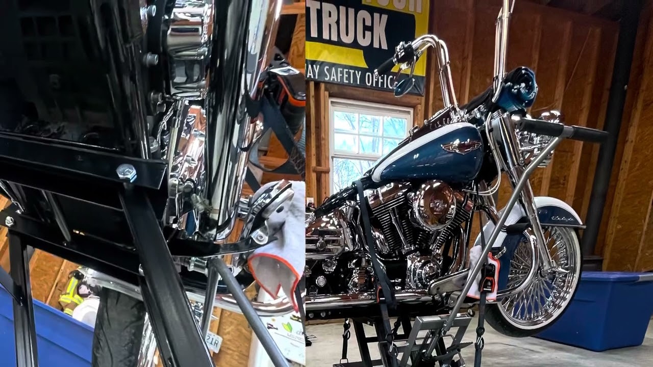 Walk-through of Shotgun air Installation 05 Softail Deluxe