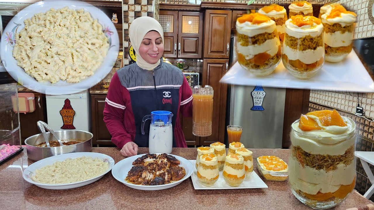 يومي في المطبخ فطار وحلو وعصير وتجهيزاتي قبل حاجة العيد 🥰