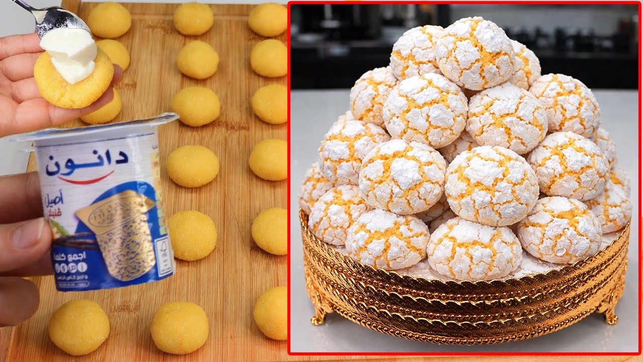بلا عذاب ولا كثرة المقادير لعيد 2026! غريبة دانون معلكة ومشققة بدون دقيق أبيض ولا زبدة حلوة سهلة