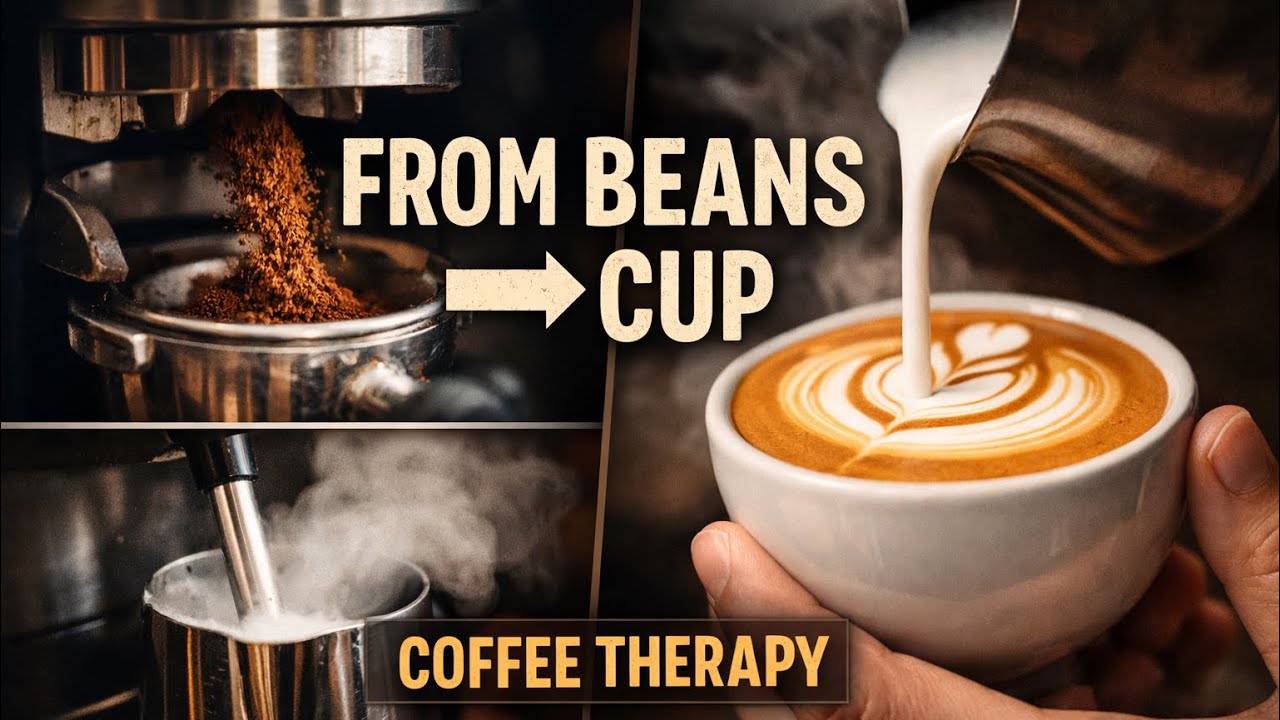 Making a Perfect Flat White | Aesthetic Coffee Process 