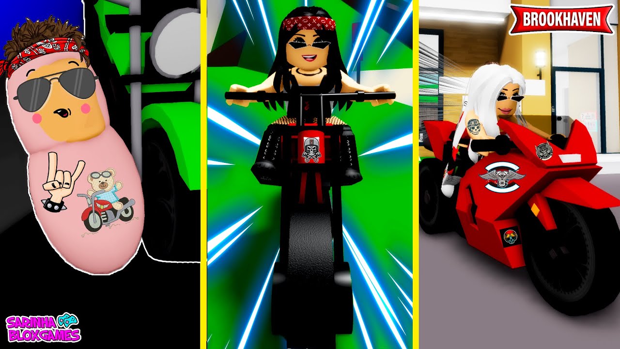 CICLO DE VIDA DE UMA MOTOQUEIRA - HISTORINHA- BROOKHAVEN 🏡 RP | Roblox