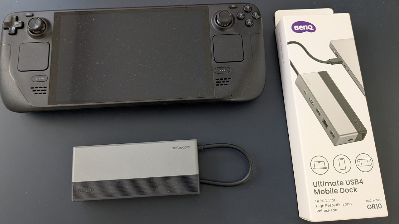 Is this the BEST Steam Deck Dock? – BenQ beCreatus GR10 Review & 4K Test