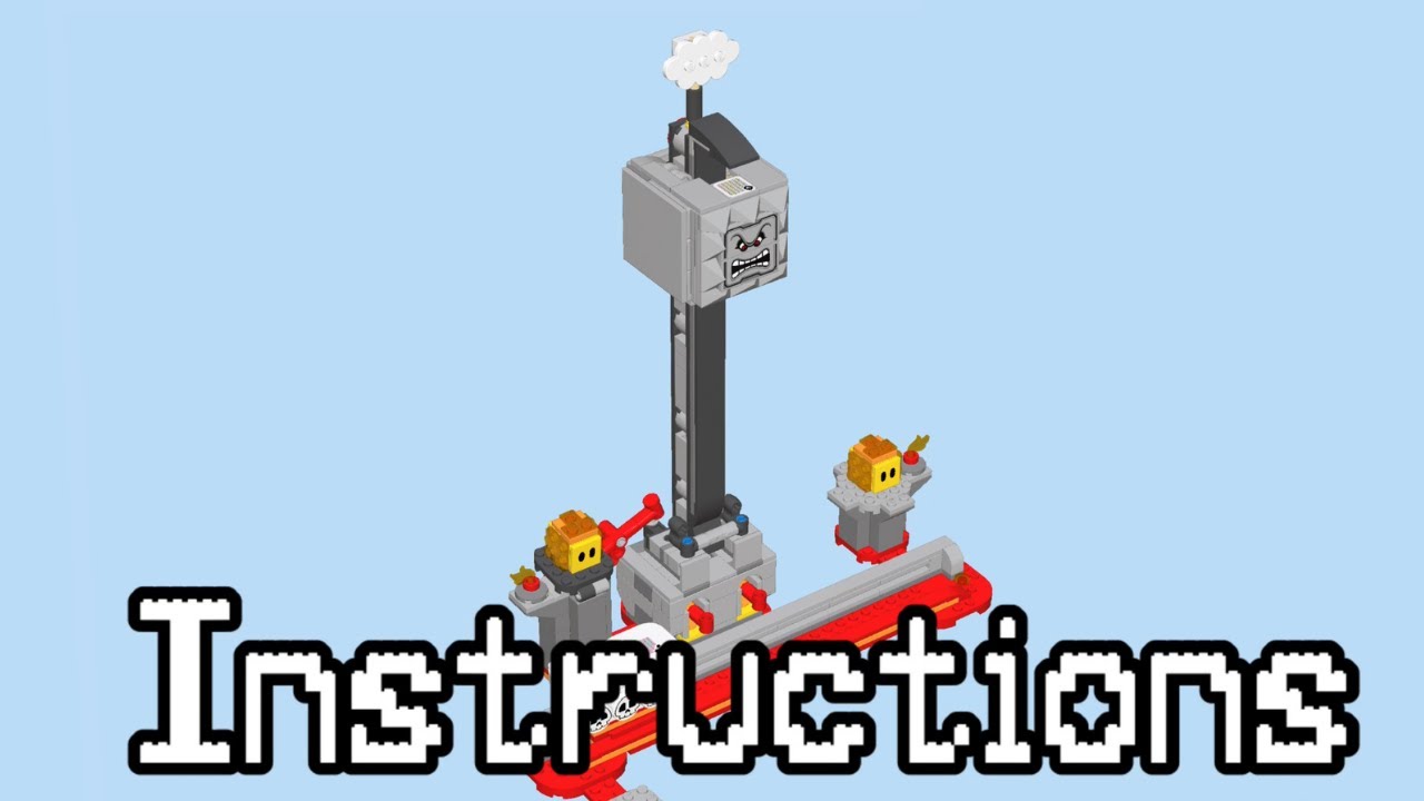LEGO Super Mario Thwomp Drop Set Instructions!! Set 71376