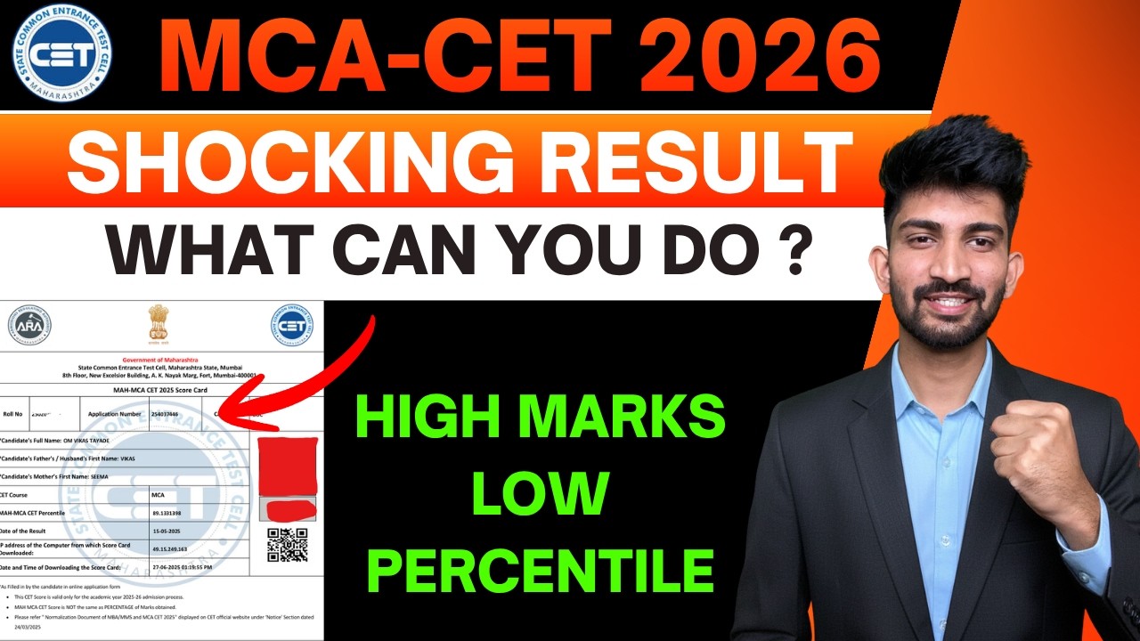 Mca cet Shocking Result for Students | Mca cet Result Analysis 2026