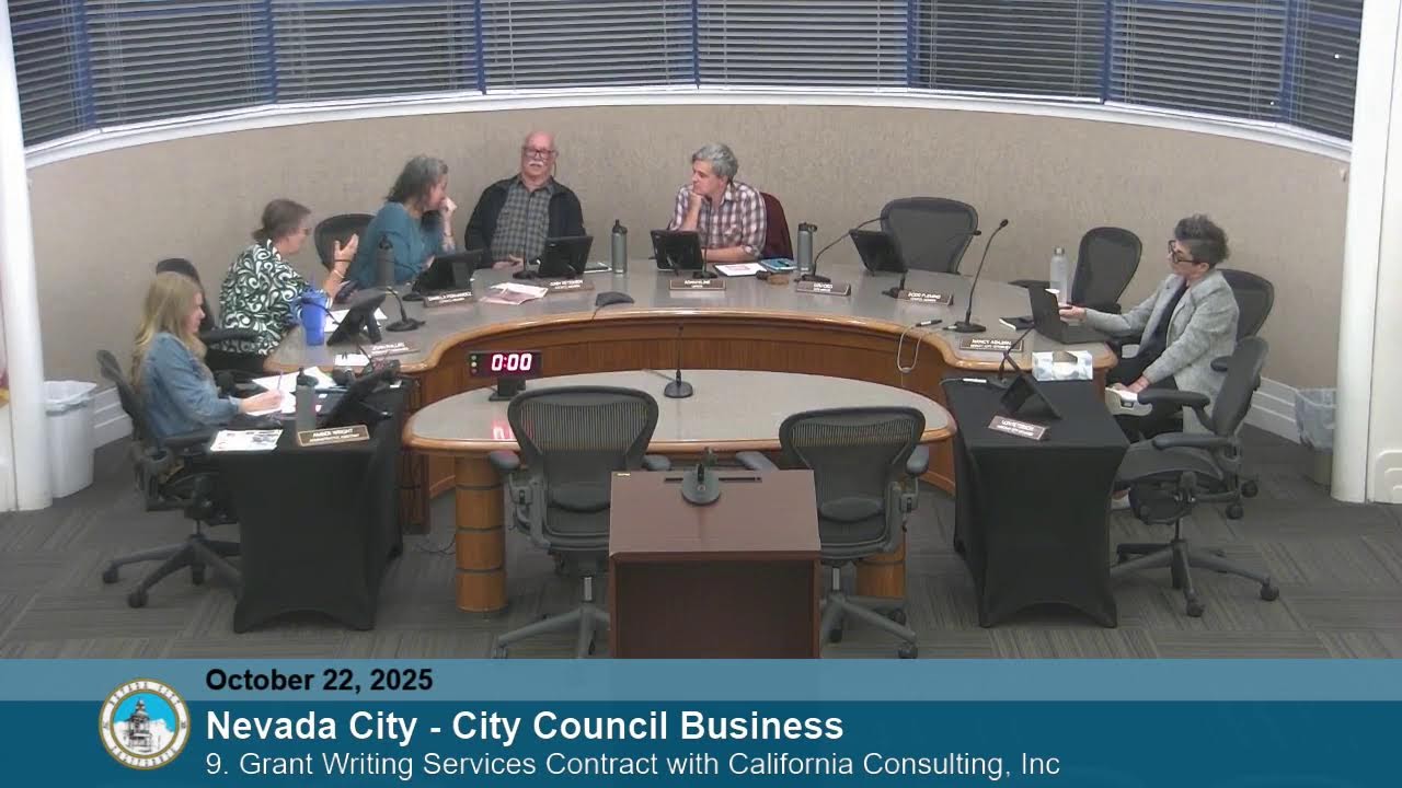 Nevada City - City Council Meeting October 22, 2025