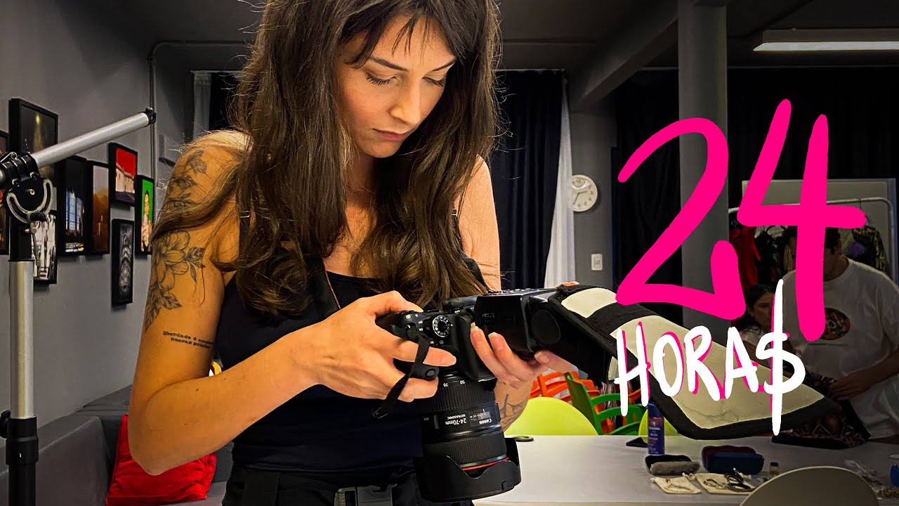 24 HORAS com FOTÓGRAFA DE MODA Fotografando em Estúdio
