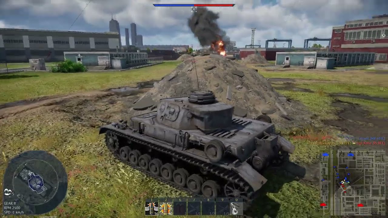 War Thunder 2022/12/09 Rank 1 German Tank 1 Deaths 1 Kills 2 Air  Kills 1,255 Score