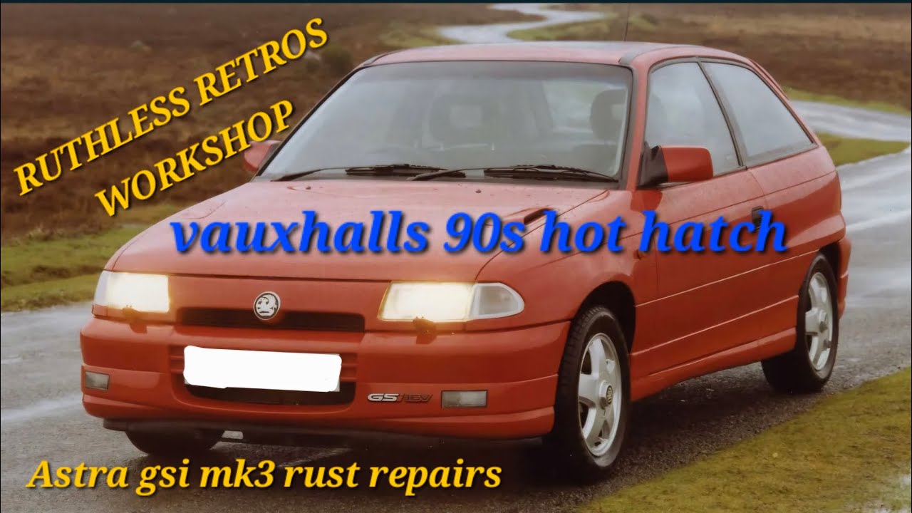 90s hot hatch vauxhall astra mk3 gsi rust repair !! quick video of lower quarter panel repair.