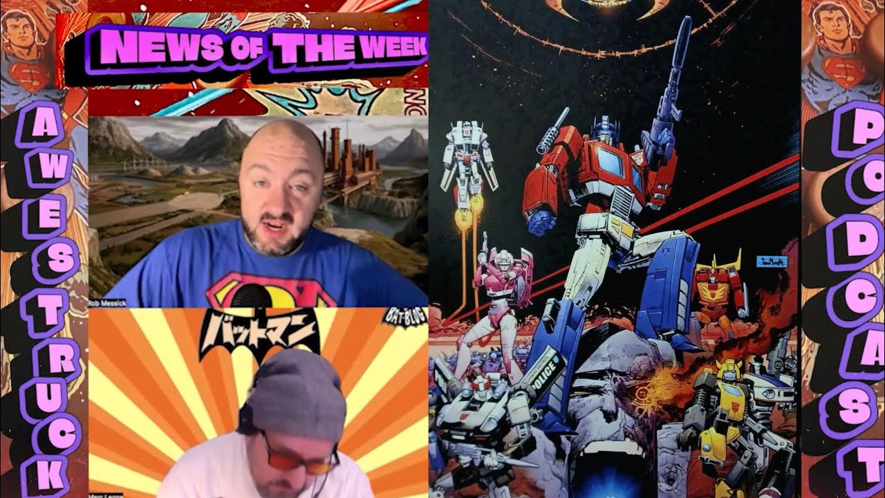 AWESTRUCK NEWS-DAY: E129 - TRANSFORMERS MOVIE HITS 40! / DAN SLOTT SPIDER-MAN/ TOY FAIR: MCFARLANE