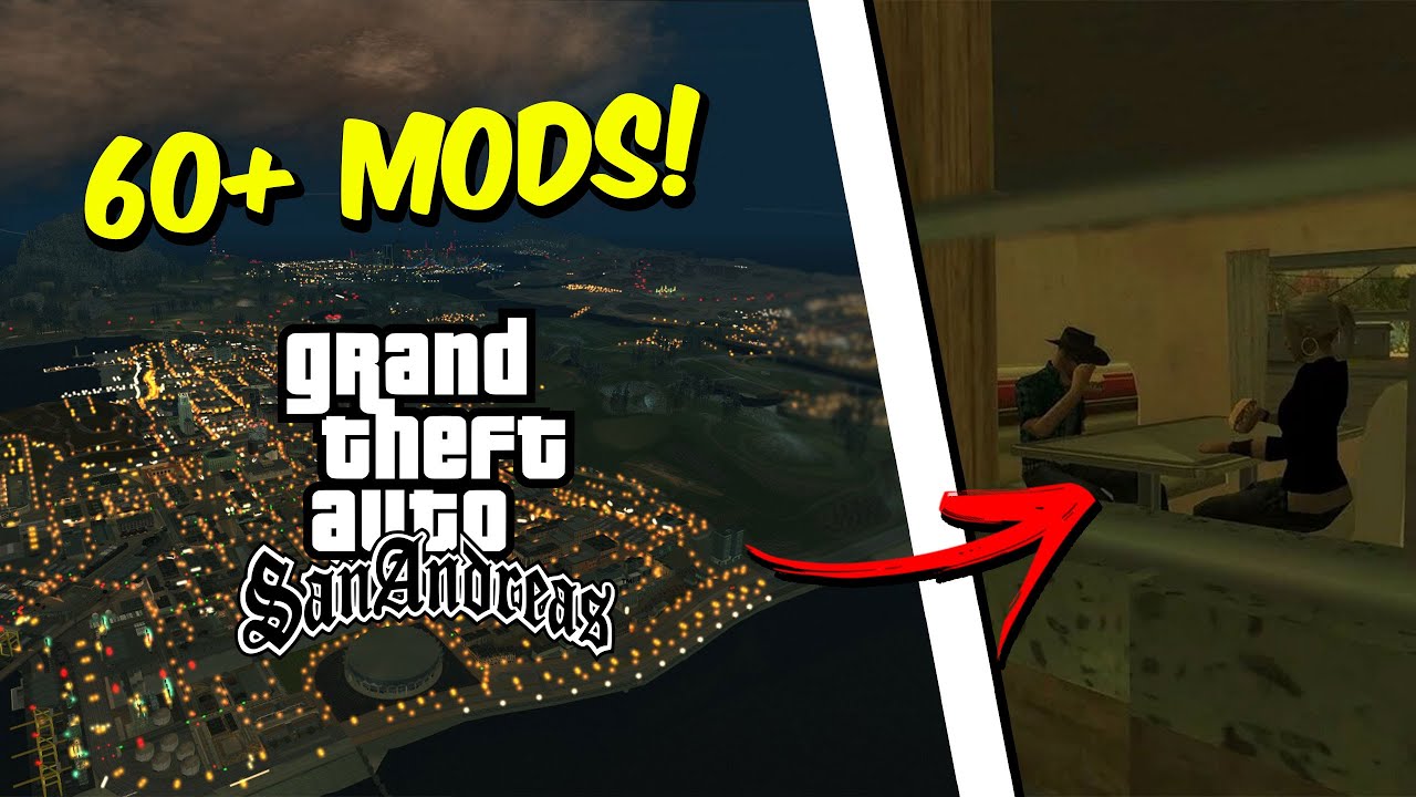 Eu instalei mais de 60 Mods no GTA San Andreas