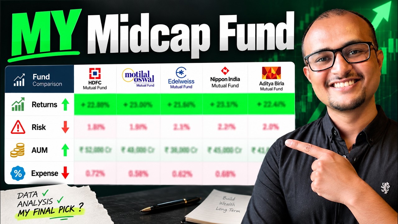 I compared top 5 midcap fund and selected the best for my portfolio | Winner will shock you!