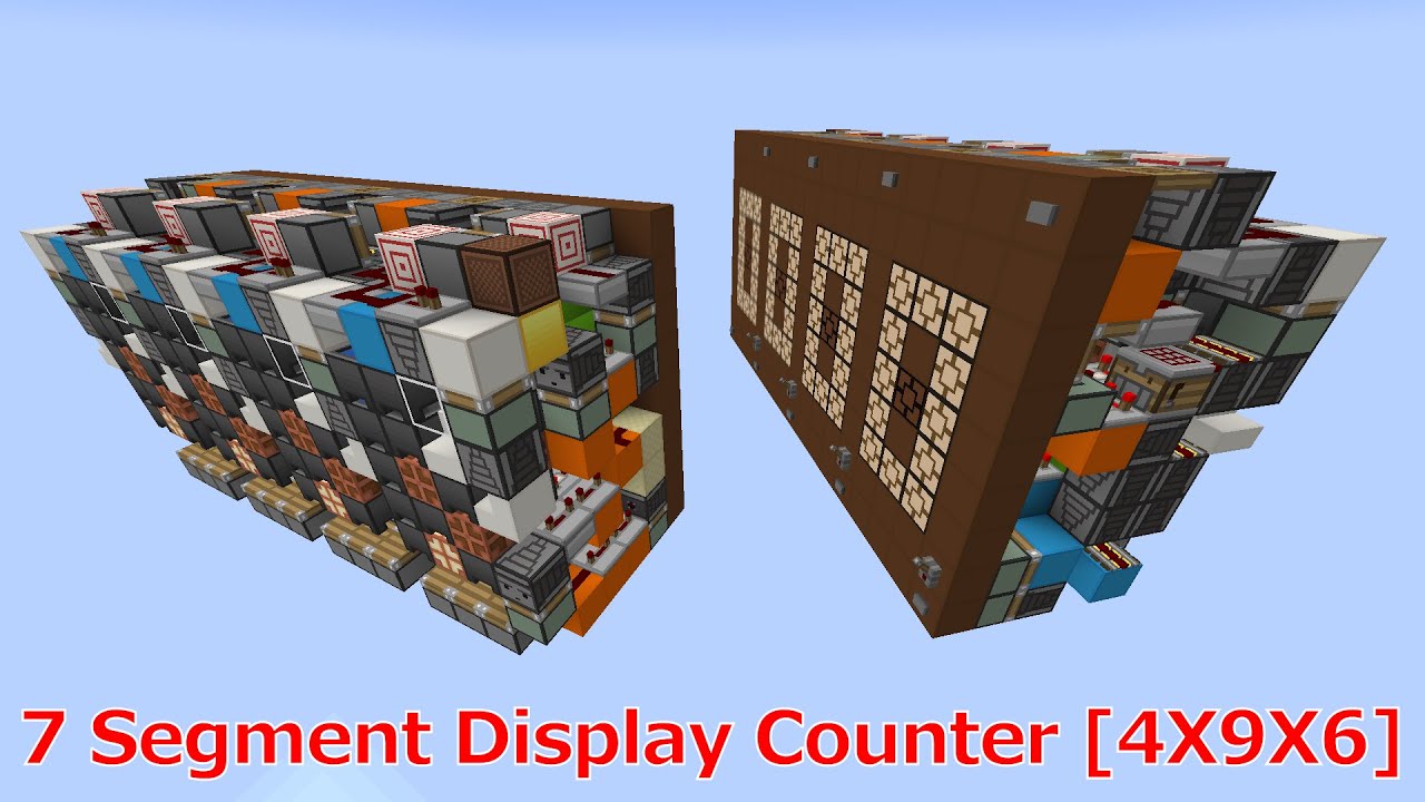 7 Segment Display Counter[4X9X6][1.21][Tutorial]