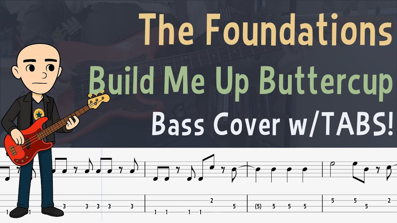 The Foundations - Build Me Up Buttercup | Bass Cover with TABS!